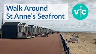 Walk Around Sunny St Anne’s Seafront and explore the Promenade [upl. by Bloem]