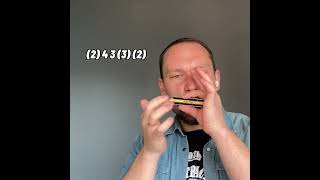 How to play Mannish boy  C Harmonica easy blues lesson shorts bluesharmonica harmonicalessons [upl. by Ali]