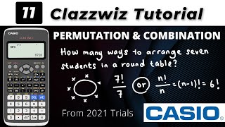 Classwiz Tutorial Part 11 Permutation amp Combination  Pilih Atur amp Gabungan [upl. by Whitebook233]