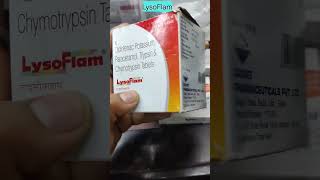 LysoFlam tablet  Diclofenac Potassium pcm Trypsin and Chymotrypsin tablet wound healing [upl. by Lamonica]