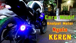 Cara Bikin Knalpot Motor Menyala Mirip JET [upl. by Hendrik]