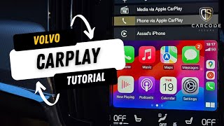 Volvo Apple CarPlay  How to Use and Activate [upl. by Aisemaj]