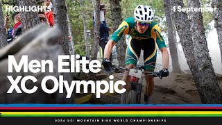 Men Elite Crosscountry Olympic Highlights  2024 UCI Mountain Bike World Championships [upl. by Ahsai]