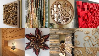 Top 50 VINTAGE STUNNING AND BEAUTIFUL EASY TO MAKE WOODEN WALL DECOR IDEAS MAKE MONEY [upl. by Yrotciv109]