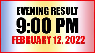 Lotto Result Today 9pm February 12 2022 [upl. by Macgregor]