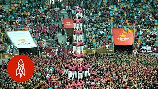 Behold the Human Towers of Catalonia [upl. by Eadahs65]