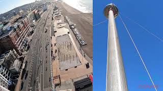 Brigthon I360 abseil 138 meters 450 feet [upl. by Nessy]