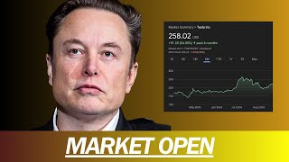 TESLA DELIVERIES PORT STRIKES DAY 2 OIL IS UP  MARKET OPEN [upl. by Brody]