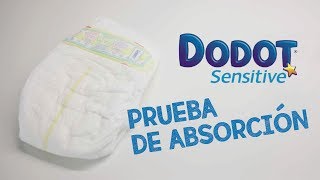 Prueba de absorción pañales Dodot Sensitive [upl. by Aisena]