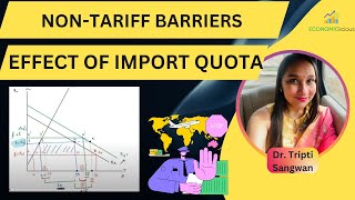 International Economics  Lesson 26  NonTariff Barriers  New Protectionism  Import Quota Effect [upl. by Nosnevets]