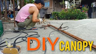 DIY canopy na bakal  Practice Welding Muna [upl. by Eibbor486]