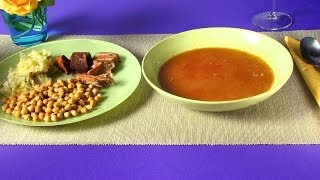 Rezept Cocido Madrileno Spanischer Kichererbseneintopf [upl. by Tnayrb]