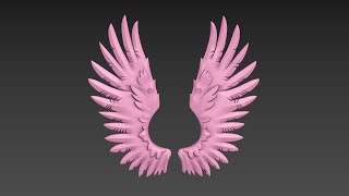 Wings  3D Model  3D Print  STL [upl. by Prentiss173]