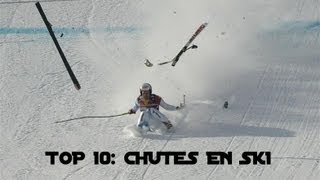 TOP 10 CHUTES EN SKI [upl. by Assyle]