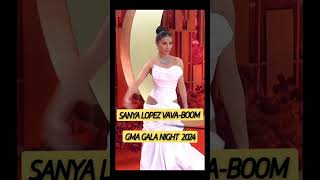 Sanya Lopezs AllWhite Surprise GMA Gala Night 2024SanyaLopez GMAGalaNight2024 FilipinoActress [upl. by Yate]