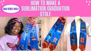 How to make a SUBLIMATION GRADUATION STOLE  DESIGN IN CANVA  GRAD SERIES PART 1 [upl. by Sajovich]