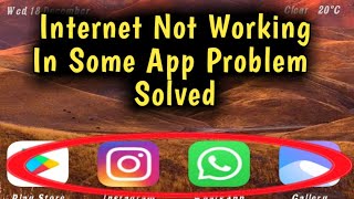 Fix Internet Not Working in Some Apps Problem Solved 2024 [upl. by Massiw]