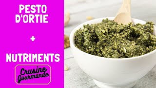 Pesto dorties crues  Recette maison facile et rapide  Crusine Gourmande 🥗 2020 [upl. by Ahsuas]