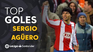 TOP 25 GOALS Sergio Agüero en LaLiga Santander [upl. by Asnarepse]