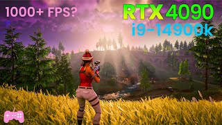 Fortnite RTX 4090 24GB  i9 14900K Low Settings 1000 FPS  Performance Mode [upl. by Jenesia639]