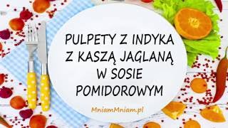 Pulpety z indyka z kaszą jaglaną w sosie pomidorowym [upl. by Kylstra667]