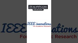 Innovate Collaborate Succeed Inside IEEE Innovations Projects Future of Engineering amp Technology [upl. by Christan609]