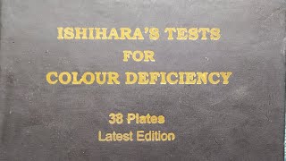 ISHIHARAS TESTS FOR COLOUR DEFICIENCY  38 Plates  Latest Edition ishihara sscgdmedical colour [upl. by Hepsiba71]