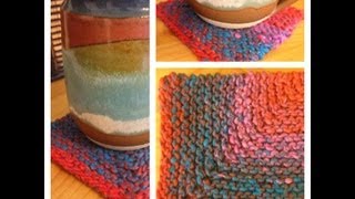 How To Knit Mitered Square  Knitting For Beginners [upl. by Atiragram]