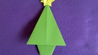 Árbol navidad Papiroflexia fácil Origami christmas [upl. by Kimberly]