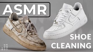 Shoe Cleaning ASMR  Nike Air Force 1 [upl. by Hplodnar390]