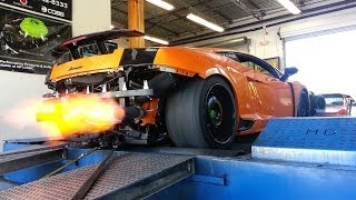 Twin Turbo Lamborghini Gallardo on the Dyno [upl. by Abita]