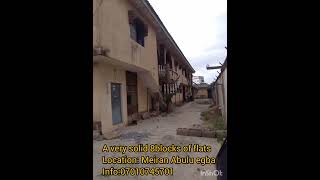 FOR SALE VACANT POSSESSION A Very Solid 8Blocks of flats houseforsaleinlekkilagosnigeria [upl. by Tserof]