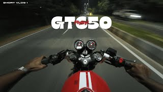 A SHORT FLYBY OF CONTINENTAL GT 650 NIGHT RIDE  PURE GURSEWAK SOUND  SHORT VLOG1 [upl. by Etnuad401]