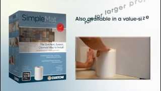 How to install Backsplash tile with SimpleMat [upl. by Hoffert]