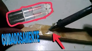 Como quitar pegamento epoxy cuidadosamente [upl. by Nnaeirual170]