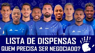 LISTA DE DISPENSAS DO CRUZEIRO PARA 2024 [upl. by Ecirtap676]