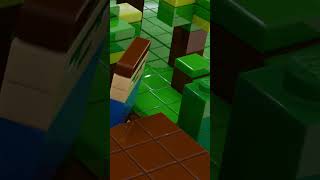 LEGO MINECRAFT ANIMATION lego brickmotions minecraft [upl. by Greenebaum]