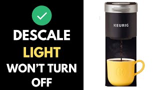 Keurig Descale Light Wont Turn Off  How To Fix  Full Guide 2024 [upl. by Calendre]