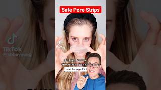 SAFE PORE STRIP REMOVAL  Do These Actually Work shorts [upl. by Nanine]