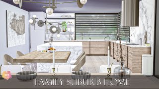 FAMILY SUBURB HOME  Sims 4 CC Speed Build  DOWNLOAD LINK TRAYCCLINKS [upl. by Mueller]