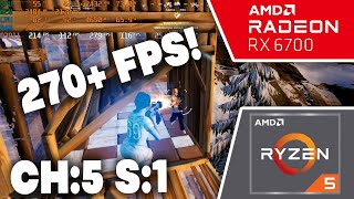 Fortnite Performance Mode CH5 S1  Ryzen 5 5600 amp RX 6700  Low meshes [upl. by Ahgiel]