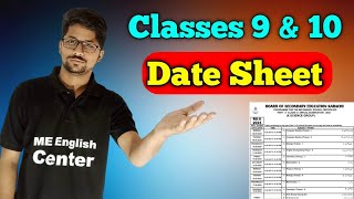 Class 9 and 10 board exam date sheet  2023 board exam date sheet  date sheet matric karachi board [upl. by Elburt]