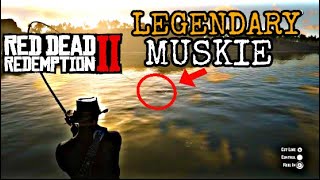 Red Dead Redemption 2 Legendary Muskie LocationCatch [upl. by Ailisab]