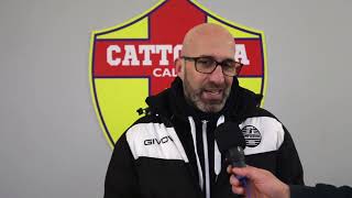 Cattolica vs Sampierana 21 intervista al mister Federico Barontini al termine della gara [upl. by Seuqram]