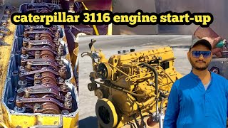 Have U seen Caterpillar Cat 3116 Engine Taped Adjust And start up After Repair Cat 3116 Engine [upl. by Cruz]