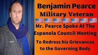 Ben Preace Resident of Espanola Redressing his Government [upl. by Maye474]