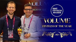 Volume Winner of FinTech of the Year Brit Fintech Awards 2024 [upl. by Assedo]