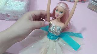 Barbie Doll Transformation Dress 💖 DIY Miniature Ideas for Barbie Dress [upl. by Janel]