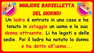 🤣 MIGLIORE BARZELLETTA DEL GIORNO Un ladro tiene Matteo e la sua donna attraente in ostaggio [upl. by Kania]