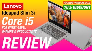 Lenovo Ideapad Slim 3i 10th Gen Intel Core i5 Review  EntryLevel Gamers Laptop under 50000 [upl. by Terrag]